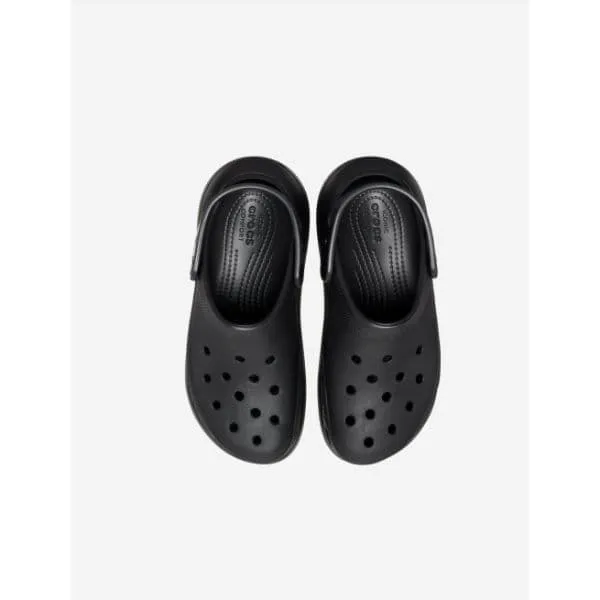 כפכפי פלטפורמה קרוקס קראש יוניסקס בצבע שחור Crocs 207521-001 Classic Crush Clog,BLACK