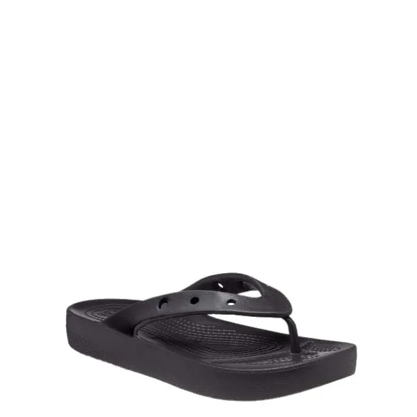 כפכפי אצבע פלטפורמה לנשים קרוקס Crocs 207714-001 Classic Platform Flip