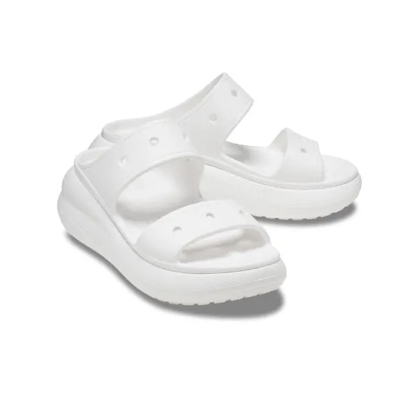 סנדלי קרוקס פלטפורמה במהדורה מיוחדת Crocs Classic Crush Sandal 207670-100 White
