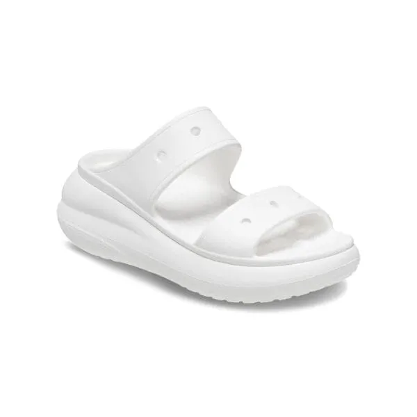 סנדלי קרוקס פלטפורמה במהדורה מיוחדת Crocs Classic Crush Sandal 207670-100 White