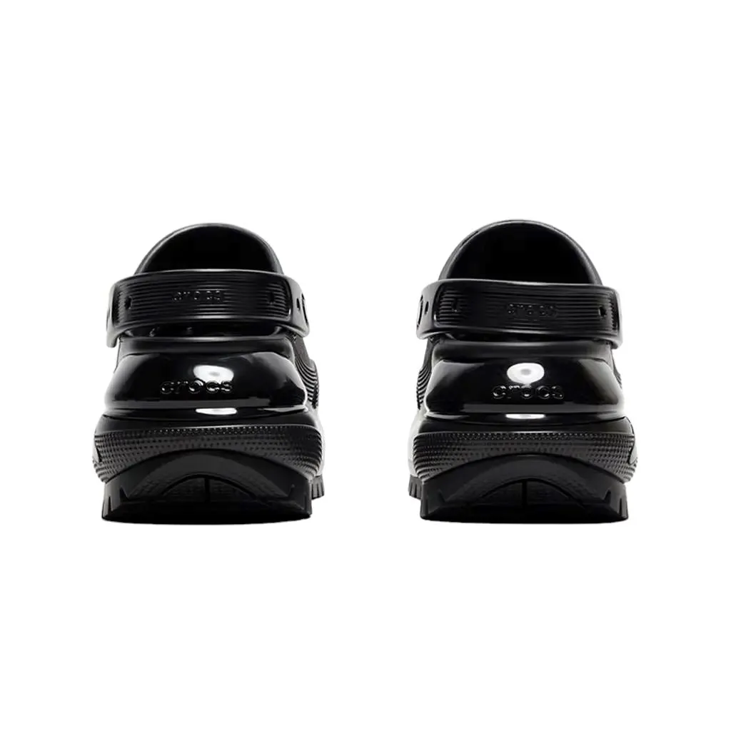 כפכפי קרוקס פלטפורמה במהדורה מיוחדת Crocs Classic Mega Crush Clog Black noir 207988-001