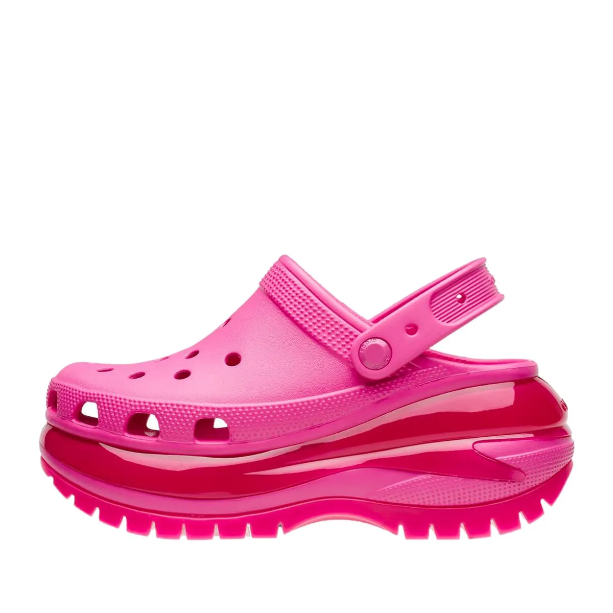 כפכפי קרוקס פלטפורמה במהדורה מיוחדת Crocs Classic Mega Crush Clog Black noir 207988-6ub