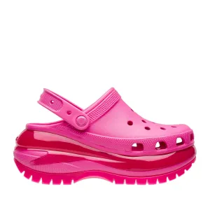 כפכפי קרוקס פלטפורמה במהדורה מיוחדת Crocs Classic Mega Crush Clog Black noir 207988-6ub