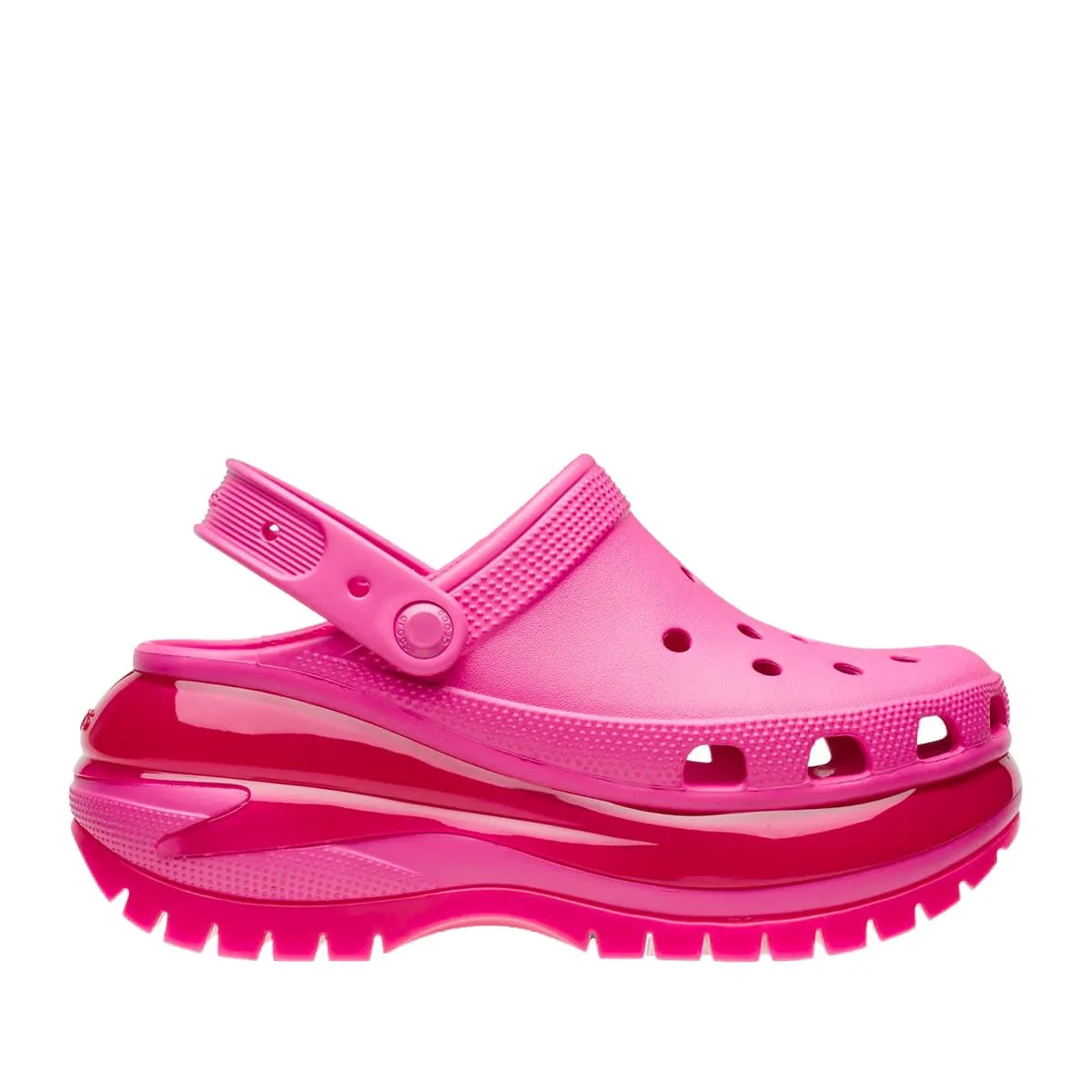 כפכפי קרוקס פלטפורמה במהדורה מיוחדת Crocs Classic Mega Crush Clog Black noir 207988-6ub
