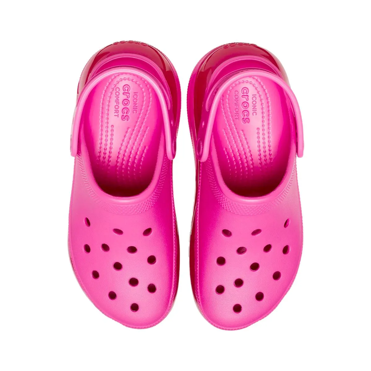 כפכפי קרוקס פלטפורמה במהדורה מיוחדת Crocs Classic Mega Crush Clog Black noir 207988-6ub