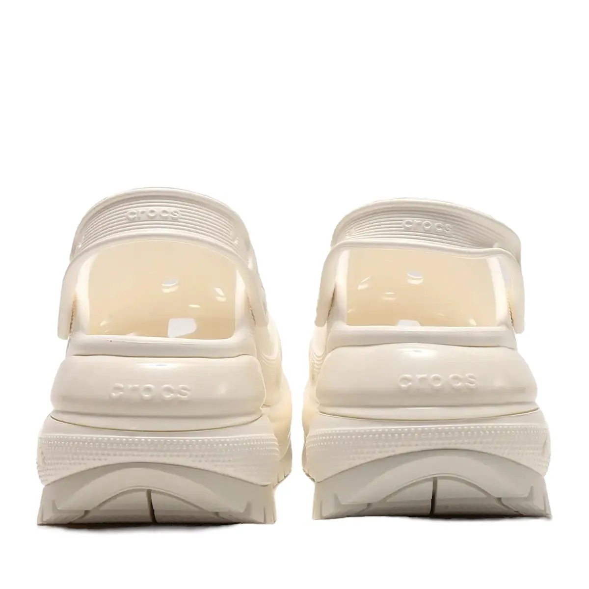 כפכפי קרוקס פלטפורמה במהדורה מיוחדת Crocs Classic Mega Crush Clog White blanc 207988-100