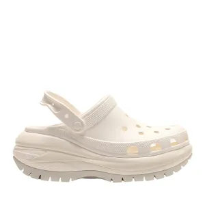 כפכפי קרוקס פלטפורמה במהדורה מיוחדת Crocs Classic Mega Crush Clog White blanc 207988-100