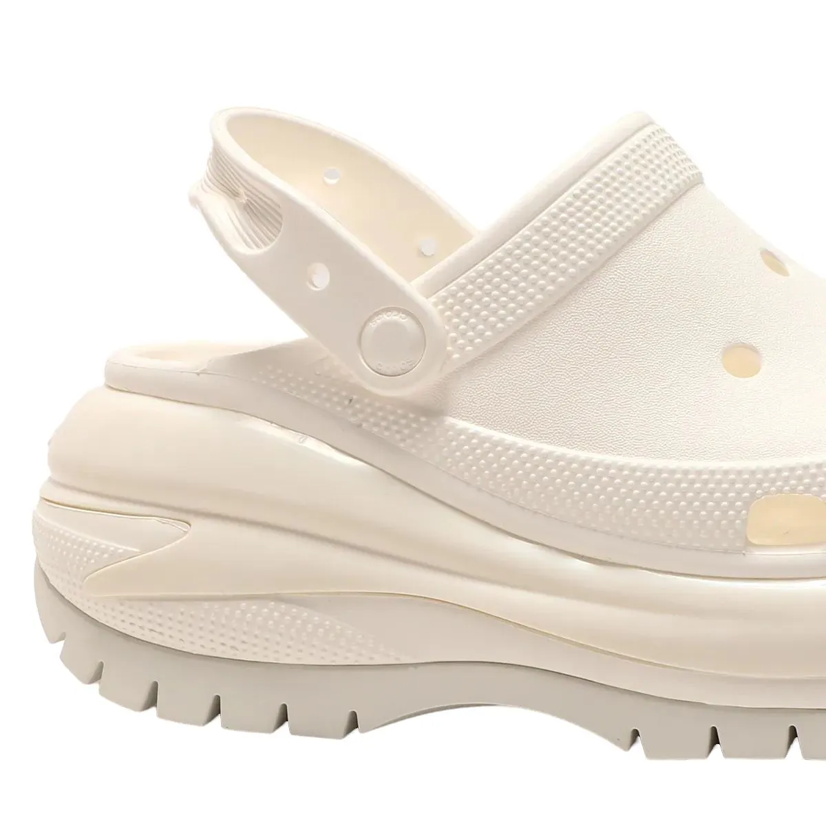 כפכפי קרוקס פלטפורמה במהדורה מיוחדת Crocs Classic Mega Crush Clog White blanc 207988-100