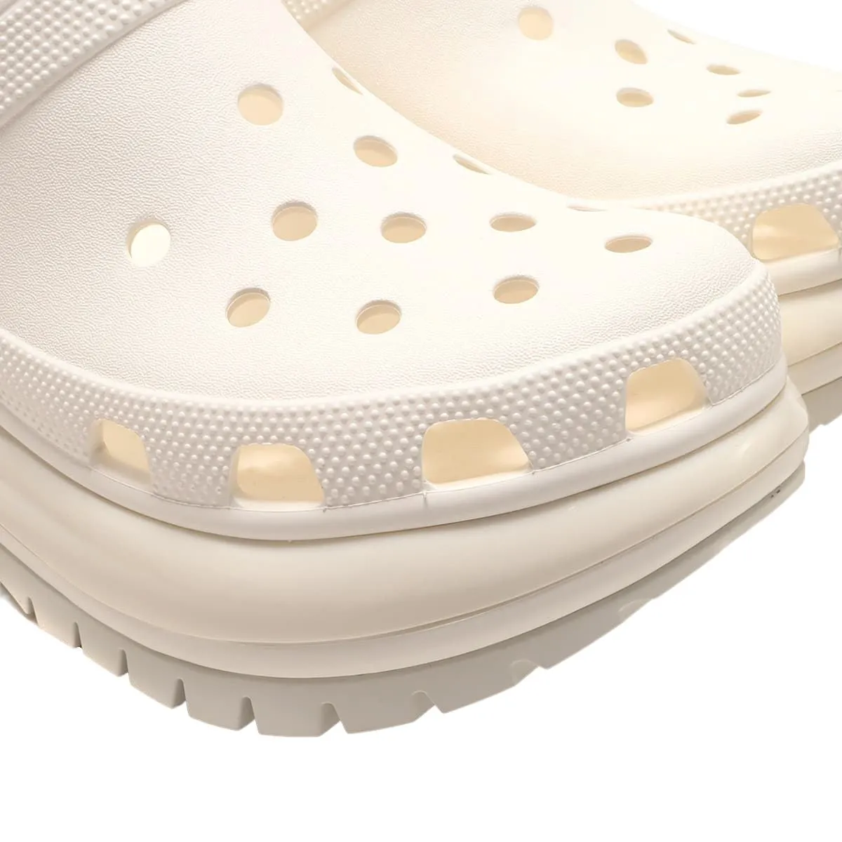 כפכפי קרוקס פלטפורמה במהדורה מיוחדת Crocs Classic Mega Crush Clog White blanc 207988-100