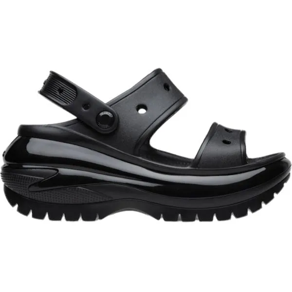 סנדלי קרורס פלטפורמה במהדורה מיוחדת Crocs Classic Mega Crush Sandal Black noir 207989-001