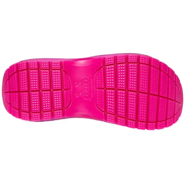סנדלי קרוקס פלטפורמה במהדורה מיוחדת Crocs Classic Mega Crush Sandal Juice 207989-6UB