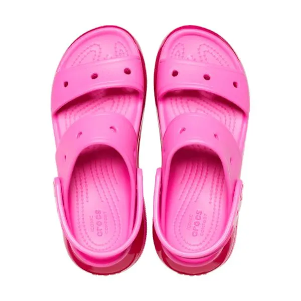 סנדלי קרוקס פלטפורמה במהדורה מיוחדת Crocs Classic Mega Crush Sandal Juice 207989-6UB