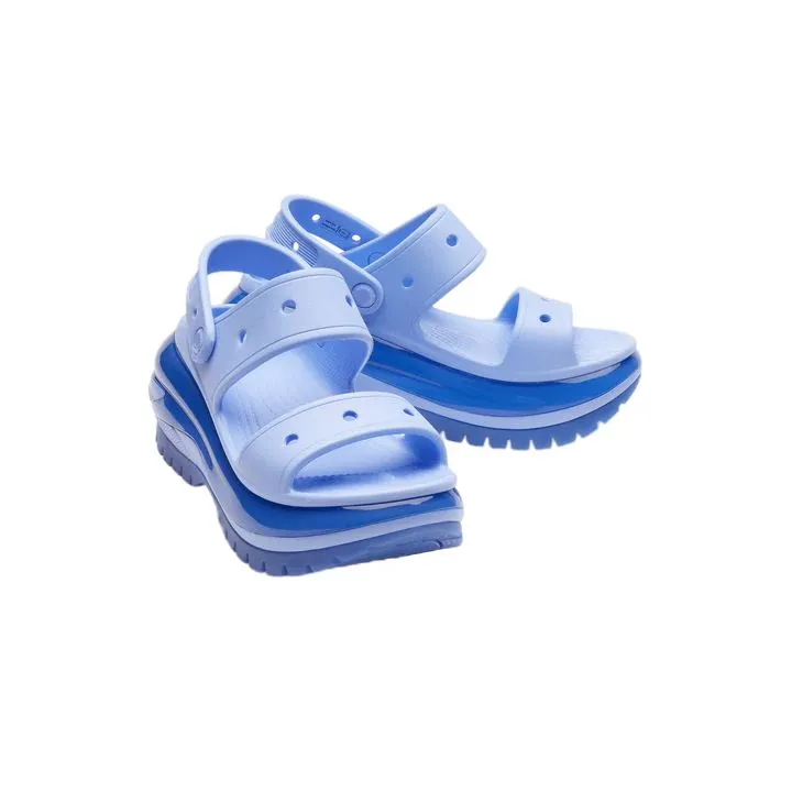 סנדלי קרורס פלטפורמה במהדורה מיוחדת Crocs Classic Mega Crush Sandal Moon Jelly 207989-5Q6