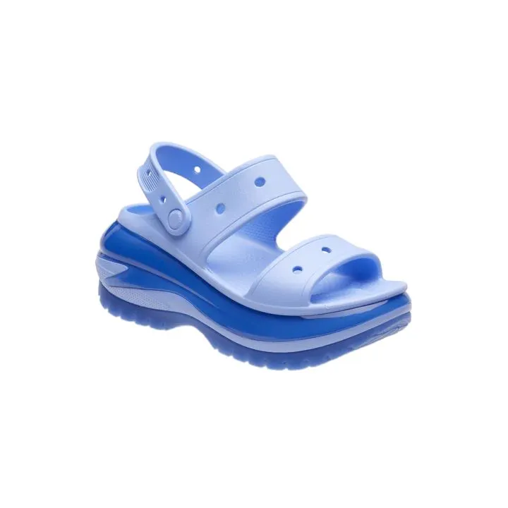 סנדלי קרורס פלטפורמה במהדורה מיוחדת Crocs Classic Mega Crush Sandal Moon Jelly 207989-5Q6