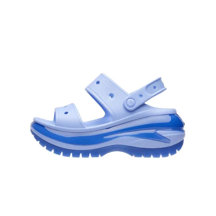 סנדלי קרורס פלטפורמה במהדורה מיוחדת Crocs Classic Mega Crush Sandal Moon Jelly 207989-5Q6