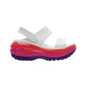 סנדלי קרוקס פלטפורמה במהדורה מיוחדת Crocs Classic Mega Crush Sandal Neon Purple 207989-94S