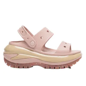 סנדלי קרוקס פלטפורמה במהדורה מיוחדת Crocs Classic Mega Crush Sandal Pink Clay 207989-6TY