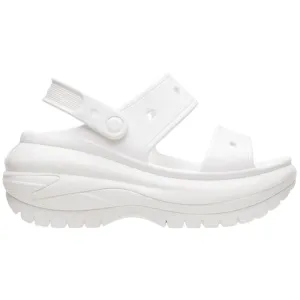 סנדלי קרורס פלטפורמה במהדורה מיוחדת Crocs Classic Mega Crush Sandal White blanc 207989-100