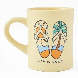 Adult Unisex Flip Out Flip Flops Diner Mug