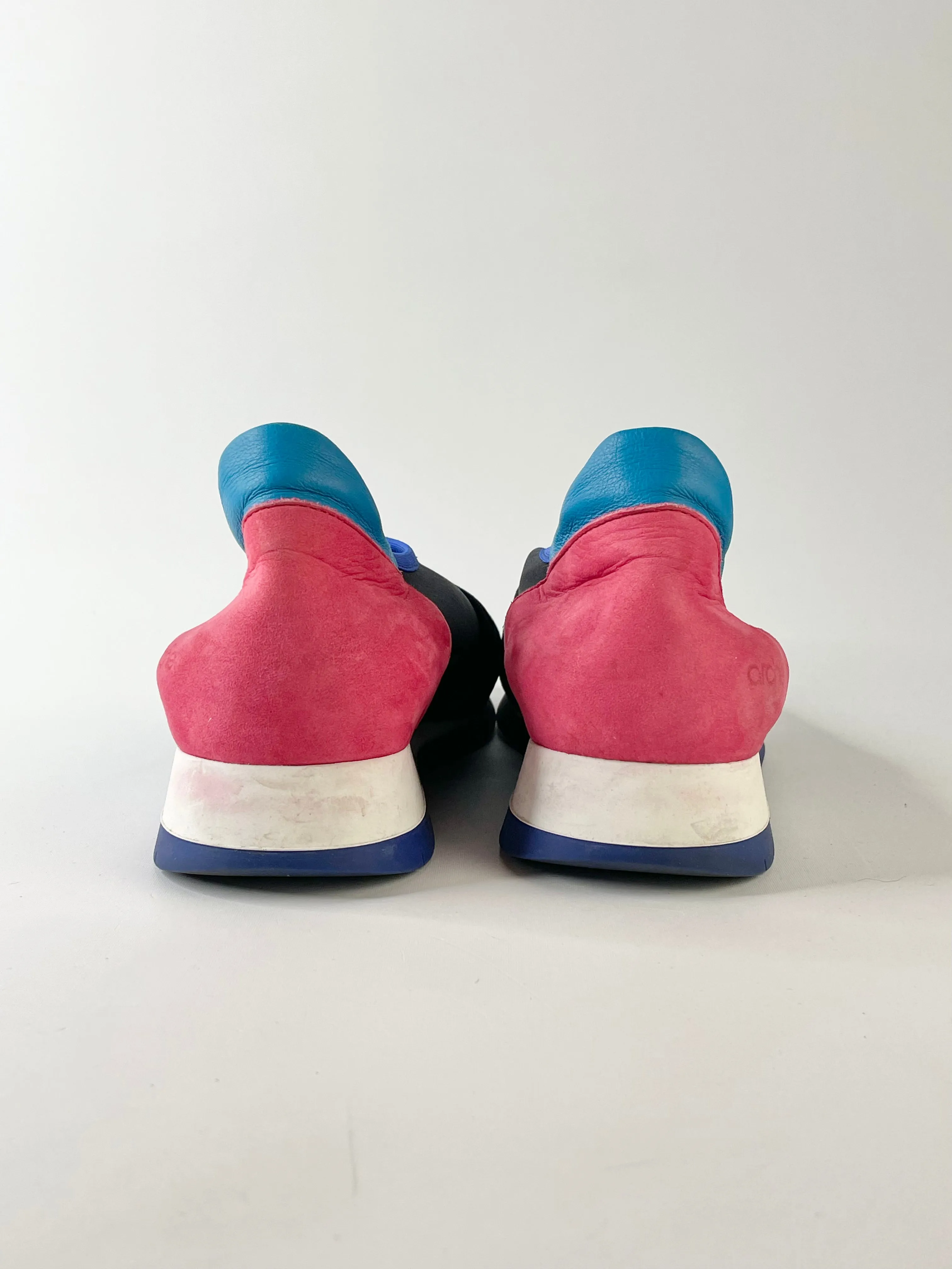 Arche Black & Blue Neoprene Slip On Sneakers - EU39