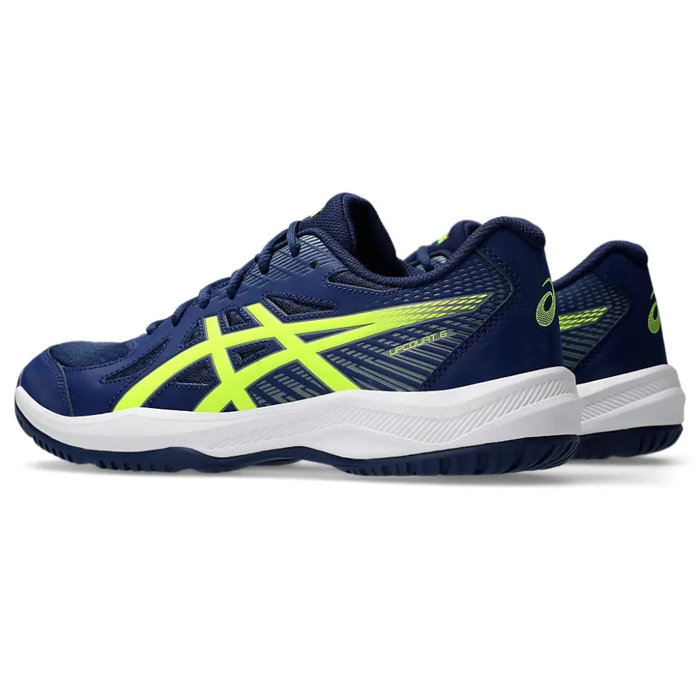 ASICS Men's Upcourt 6 Badminton Shoe (Blue Expanse/Safety Yellow)