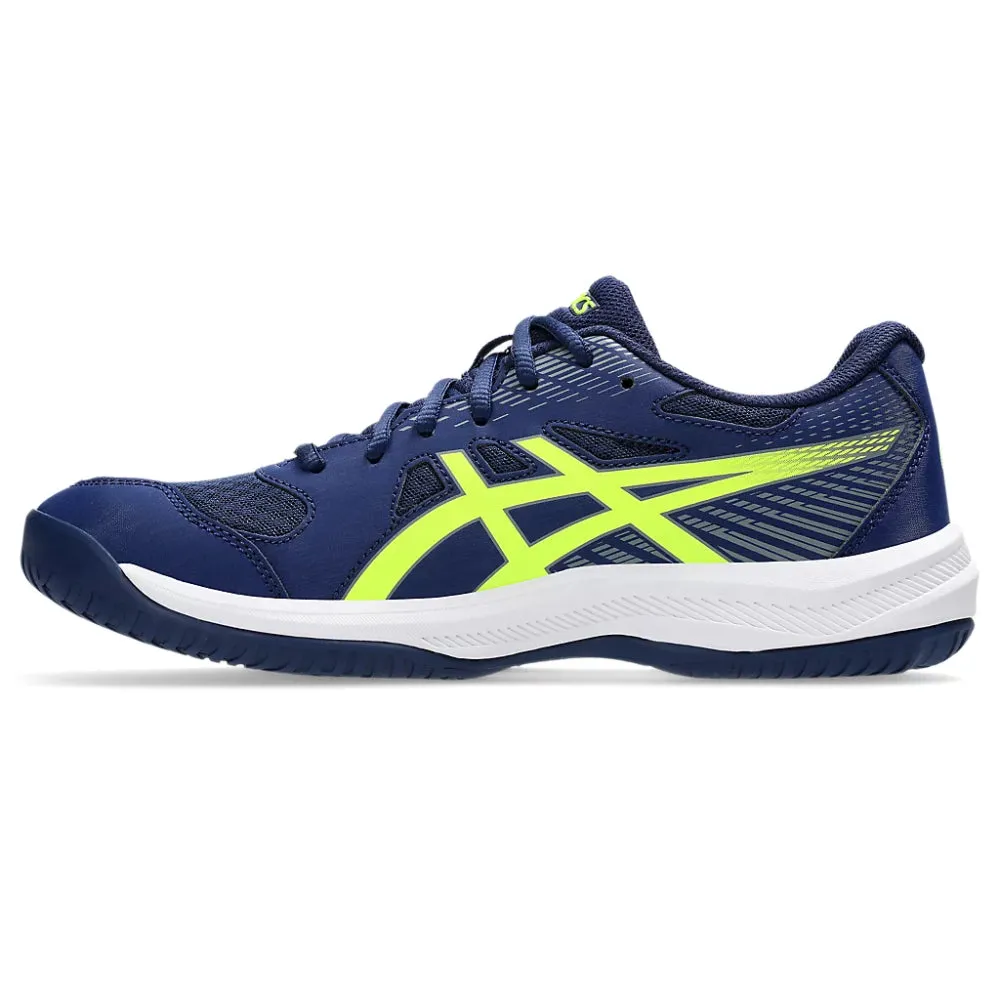 ASICS Men's Upcourt 6 Badminton Shoe (Blue Expanse/Safety Yellow)