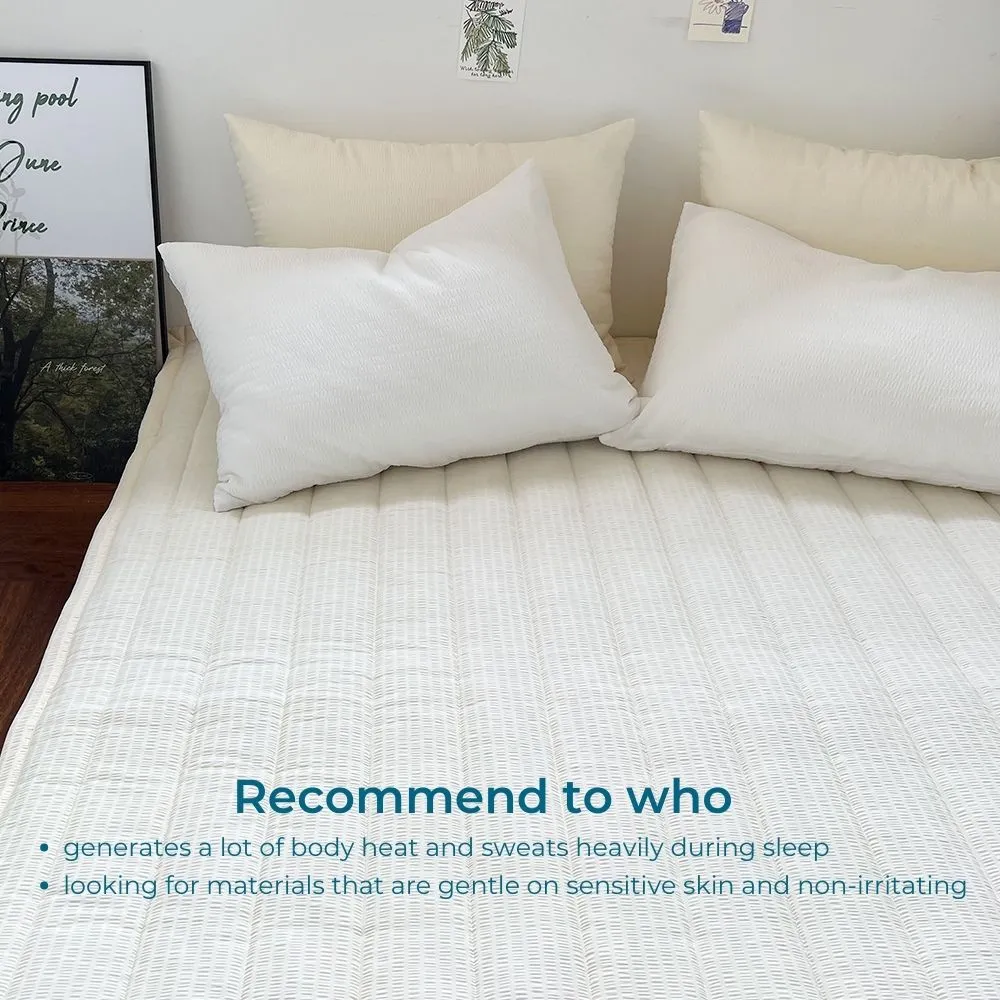 Bamboo Airy Linen Summer Flat Sheet ( 2colors )