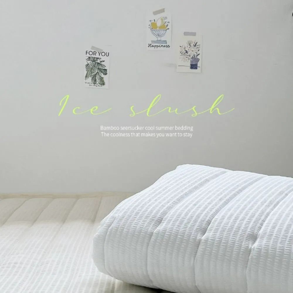 Bamboo Airy Linen Summer Flat Sheet ( 2colors )