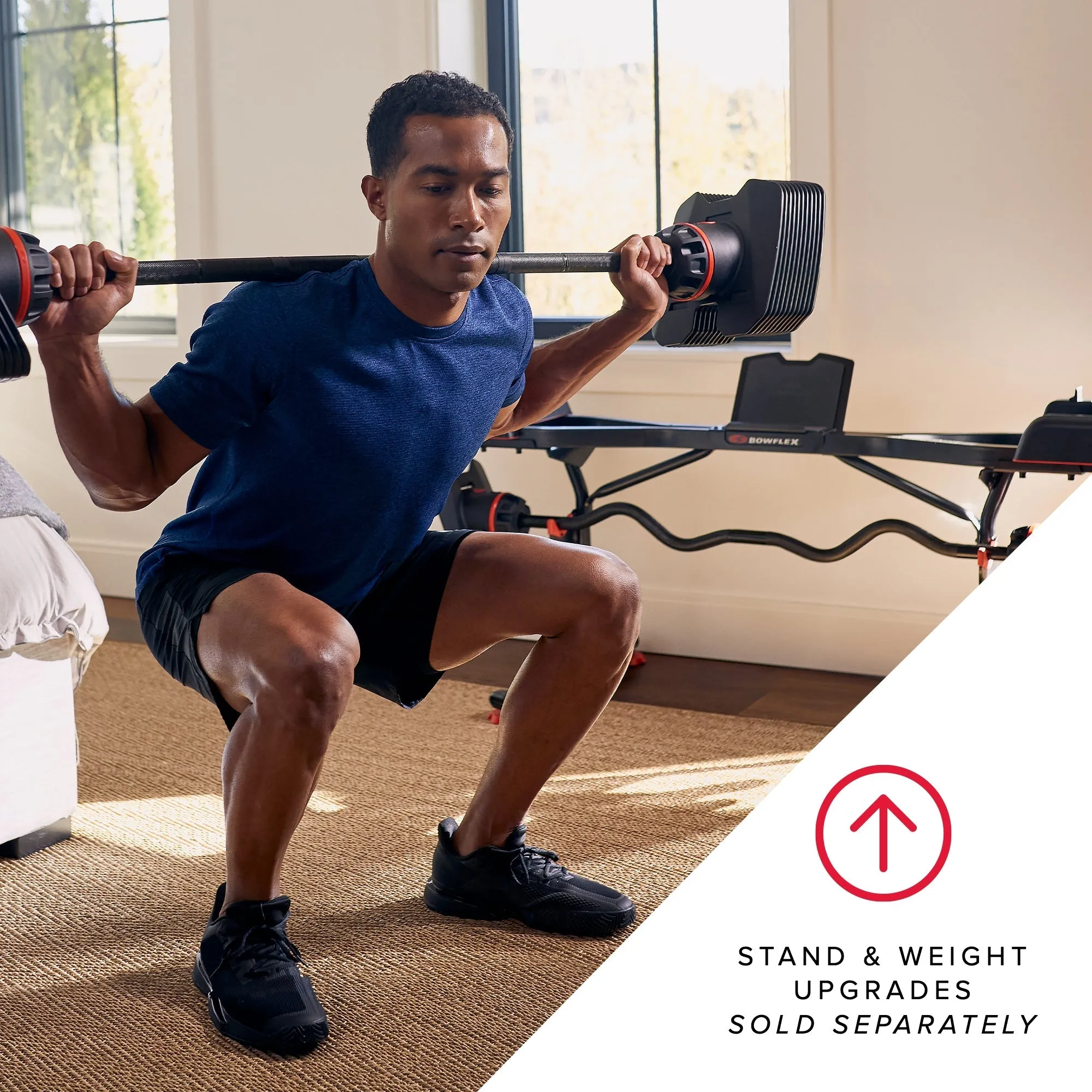 Bowflex Selecttech 2080 Barbell - With Curl Bar (20 - 80 LB)