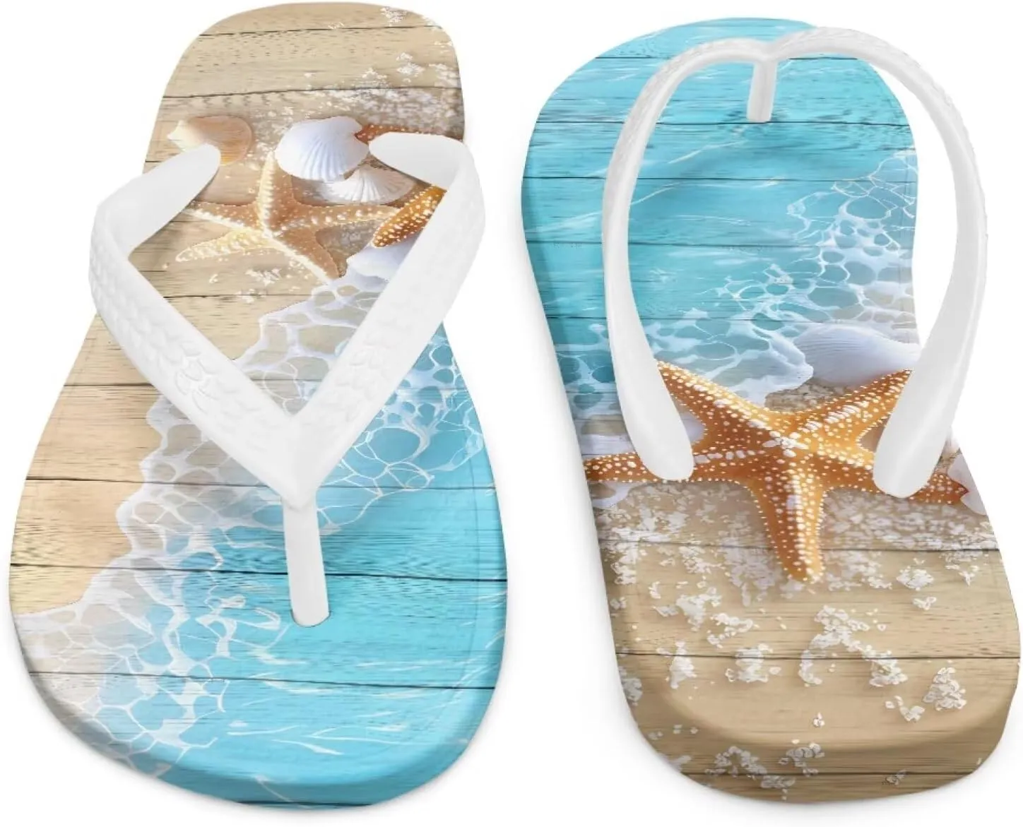 Boy Girls' Sandals Open Toe Slip On Summer Holiday Hawaiian Print Boys Thong Flip Flops