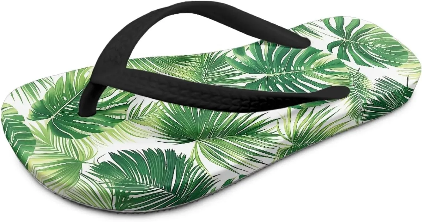 Boy Girls' Sandals Open Toe Slip On Summer Holiday Hawaiian Print Boys Thong Flip Flops
