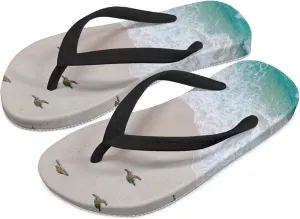 Boy Girls' Sandals Open Toe Slip On Summer Holiday Hawaiian Print Boys Thong Flip Flops