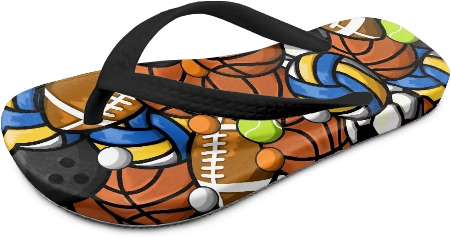 Boys Comfort Flip Flops, Kid's Slip On Thong Sandals with Cartoon Printed Size