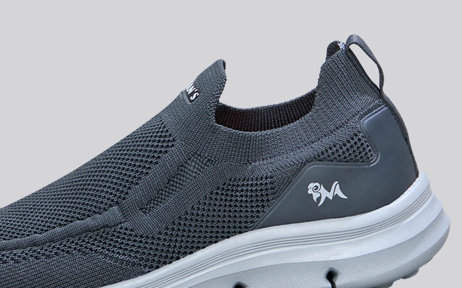Breathe Ease Slip Ons : Grey