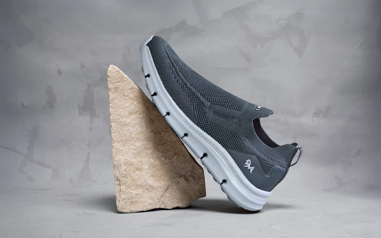 Breathe Ease Slip Ons : Grey