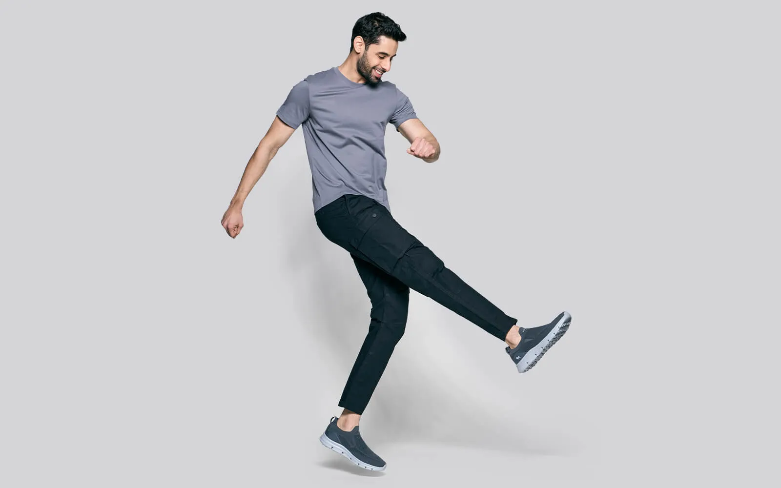 Breathe Ease Slip Ons : Grey