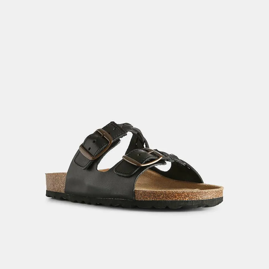 cara leather slip-in (black)