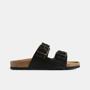 cara leather slip-in (black)