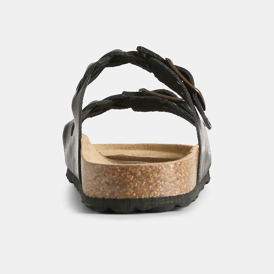 cara leather slip-in (black)
