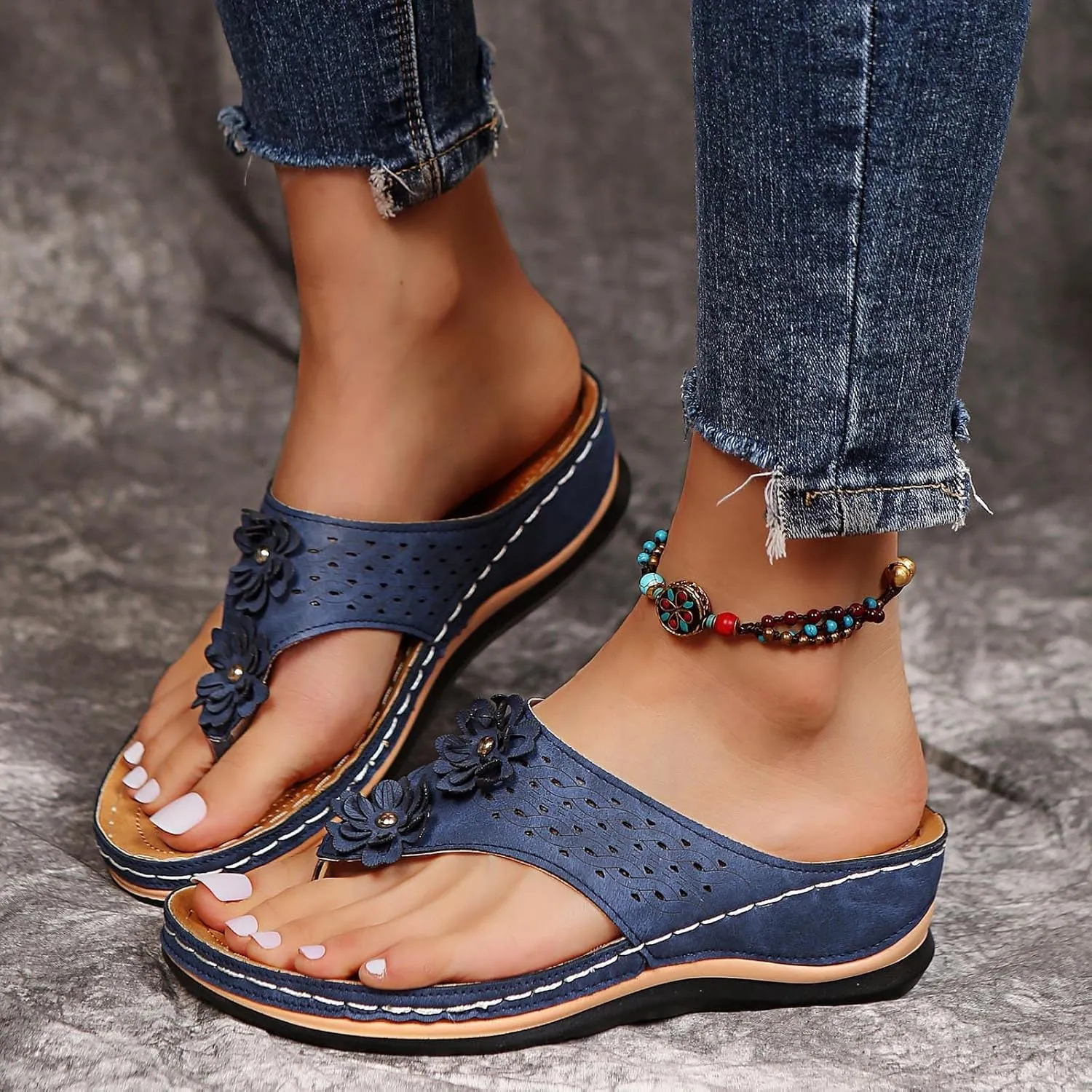 Cathalem Summer Sandals for Women 2024, Orthopedic Sandals for Women Arch Support Sandals Women's Orthotic Sandals