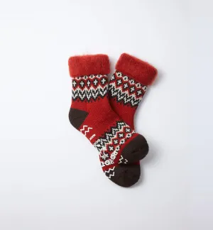 Comfy Room Socks "Nordic" (Red)
