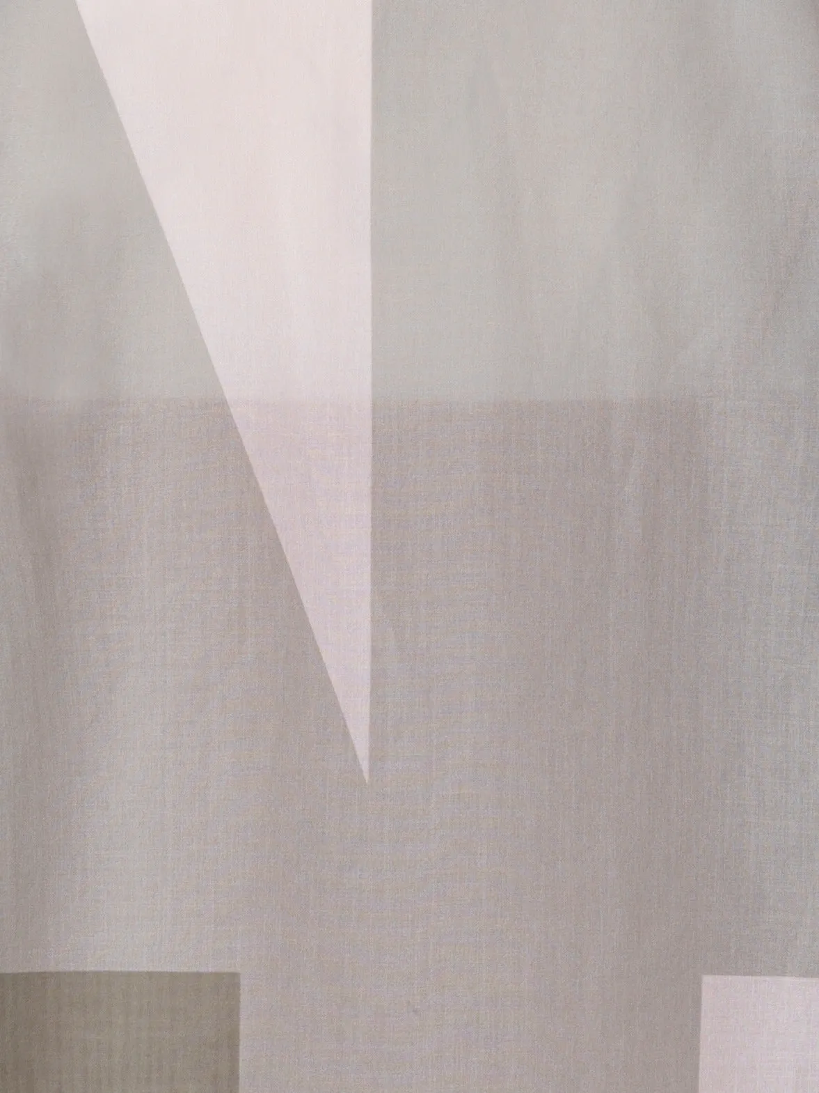 Cotton Voile Blouse with Composed Letters Print