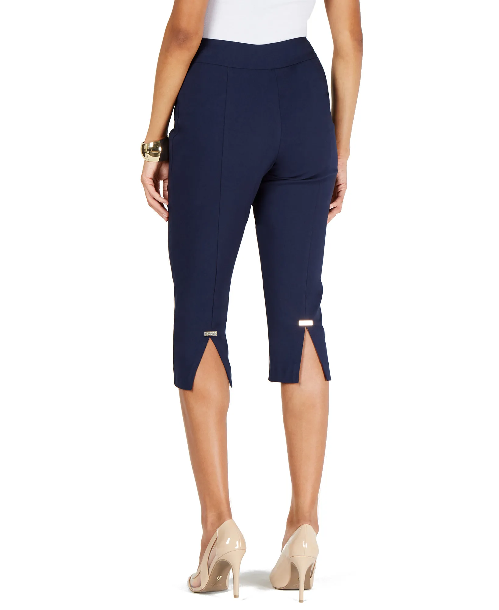 Cropped Hardware Pants