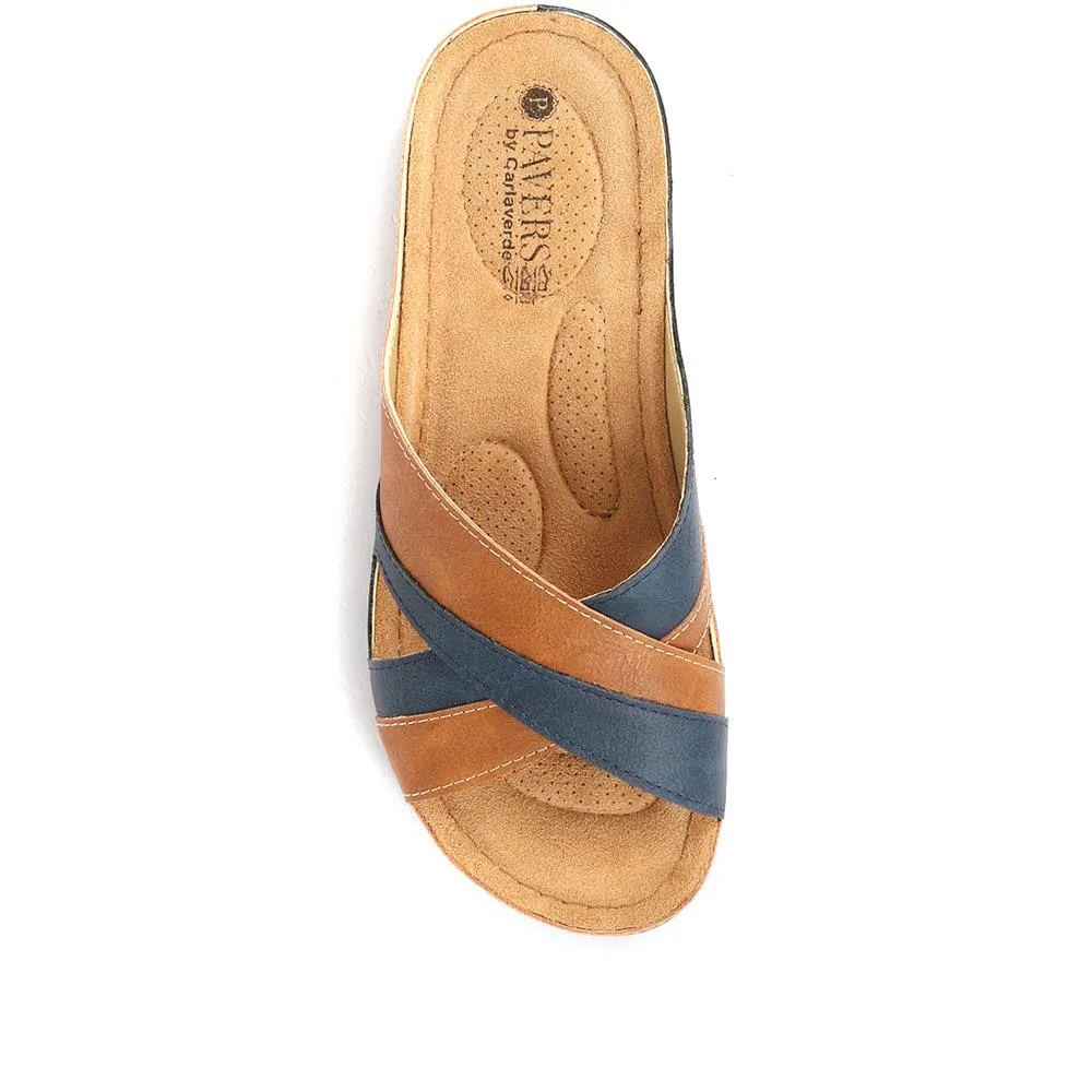 Crossover Mule Sandals - SERAY33007 / 320 090