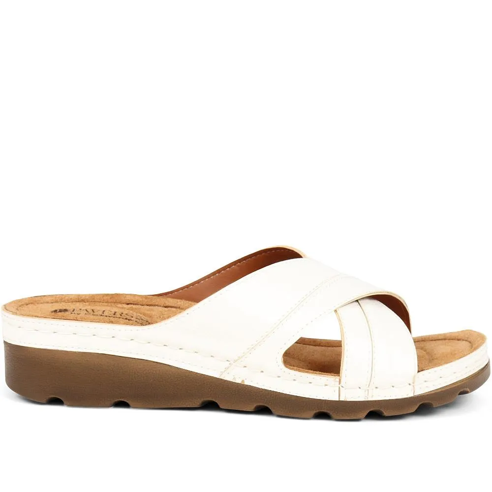 Crossover Mule Sandals - SERAY33007 / 320 090