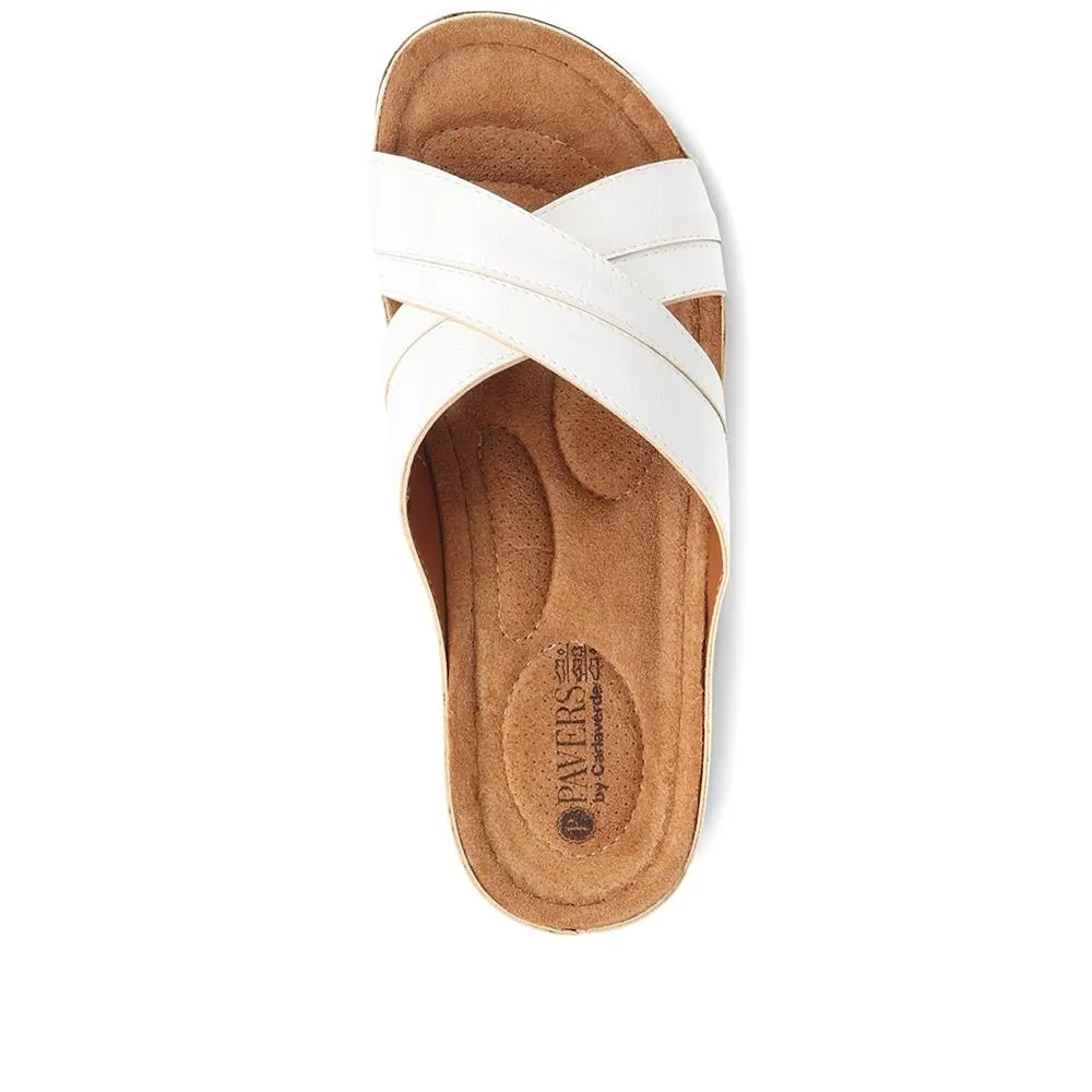 Crossover Mule Sandals - SERAY33007 / 320 090