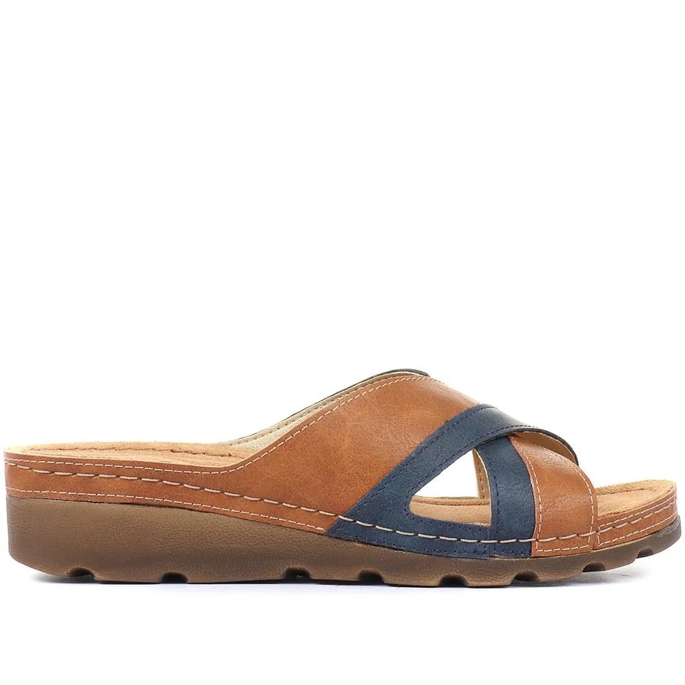 Crossover Mule Sandals - SERAY33007 / 320 090