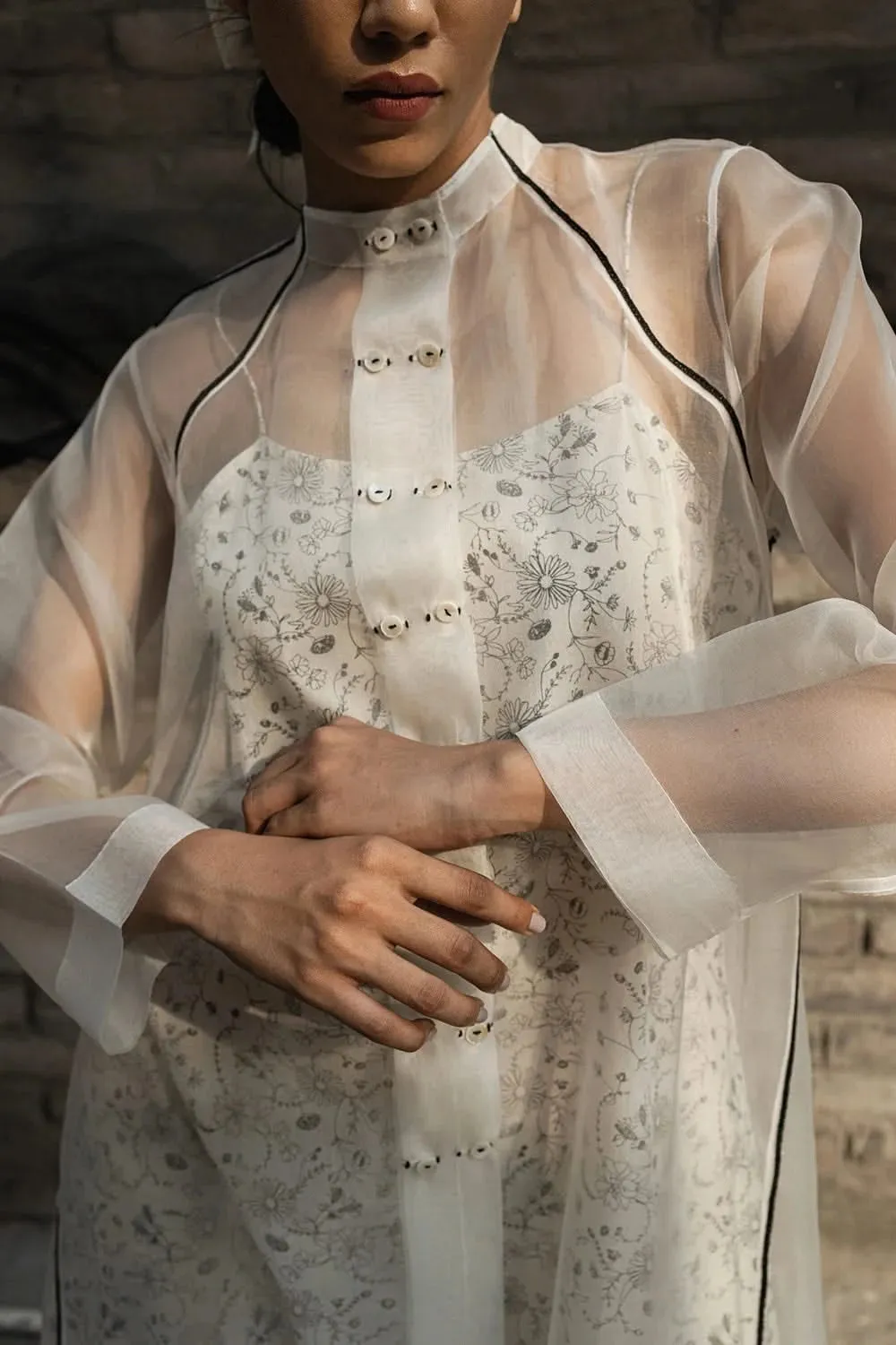 Dahilia Organza Jacket and  Slip