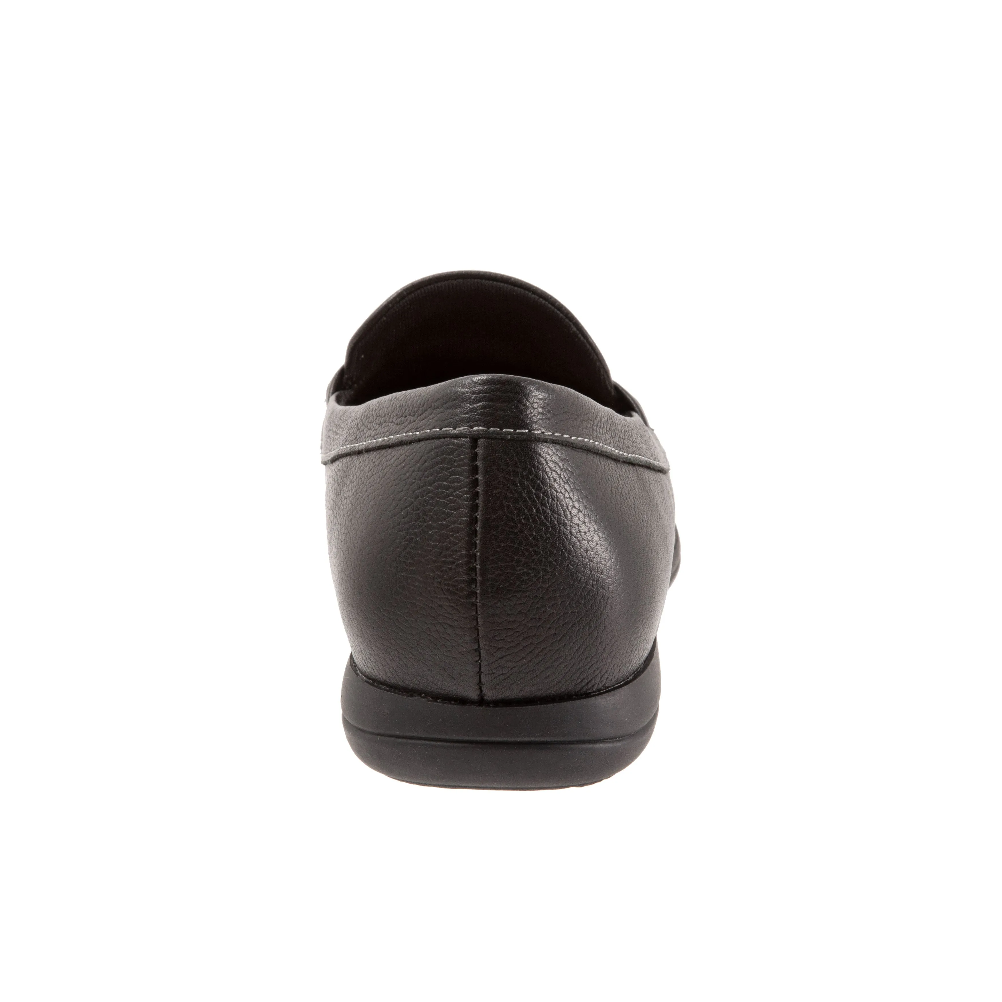 Dawson Black Leather Moccasin