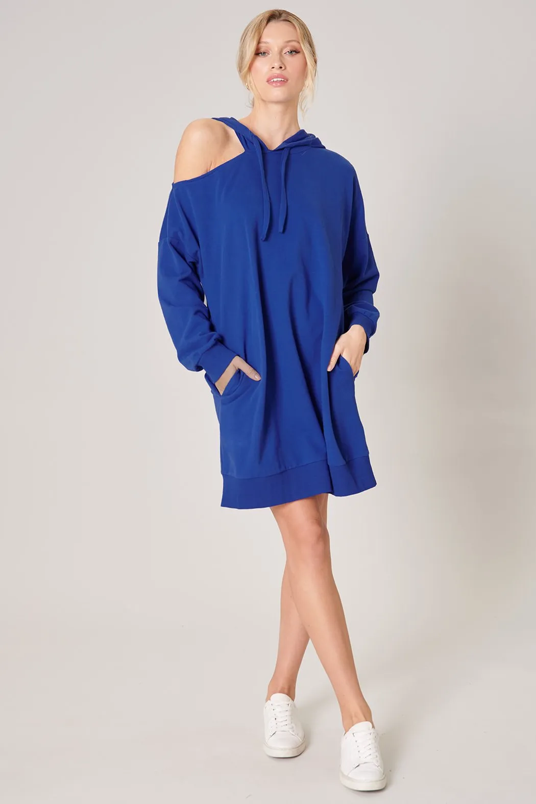 Deanna Cut Out French Terry Hoodie Dress